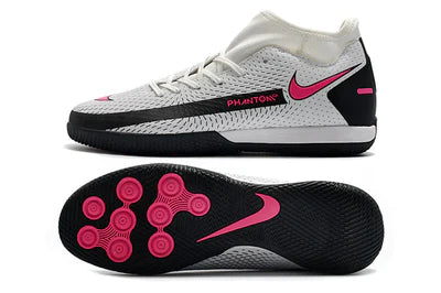 Chuteira de Futsal Nike Phantom GT II - Cinza e Rosa - Manto Elegante