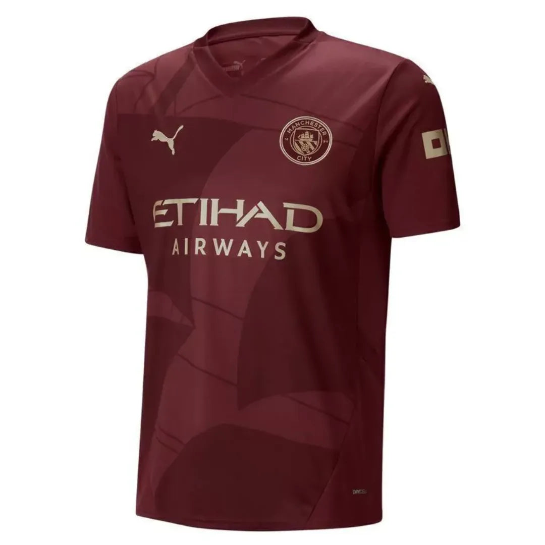 Camisa Manchester City II (Away) 24/25 - Torcedor Masculina - Bordô