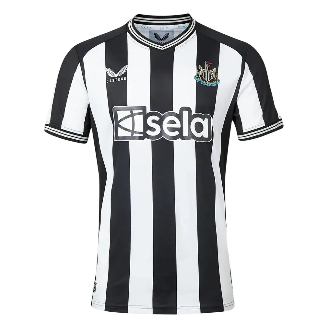 Camisa Newcastle I (Home) 23/24 - Torcedor Masculina - Branco e Preto