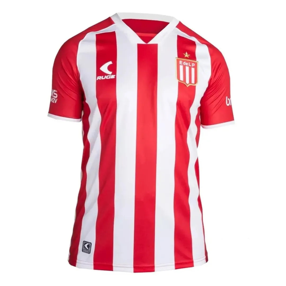 Camisa Estudiantes I (Home) 23/24 - Torcedor Masculina - Branco e Vermelho