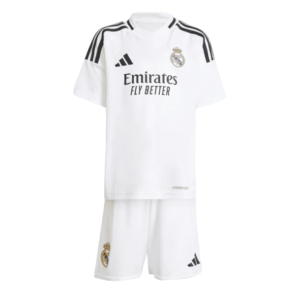 Conjunto Infantil Real Madrid I (Home) 24/25 - Branco