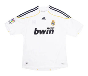 Camisa Retrô Real Madrid I Cristiano Ronaldo #9 2009 - Torcedor Masculina - Branco