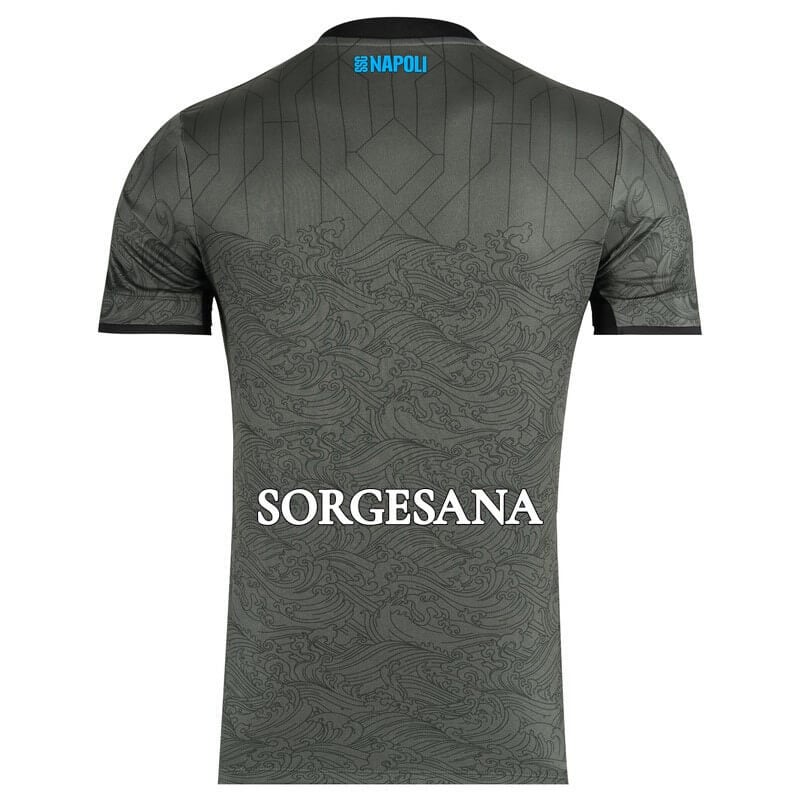 Camisa Napoli III (Third) 24/25 - Torcedor Masculina - Cinza e Azul