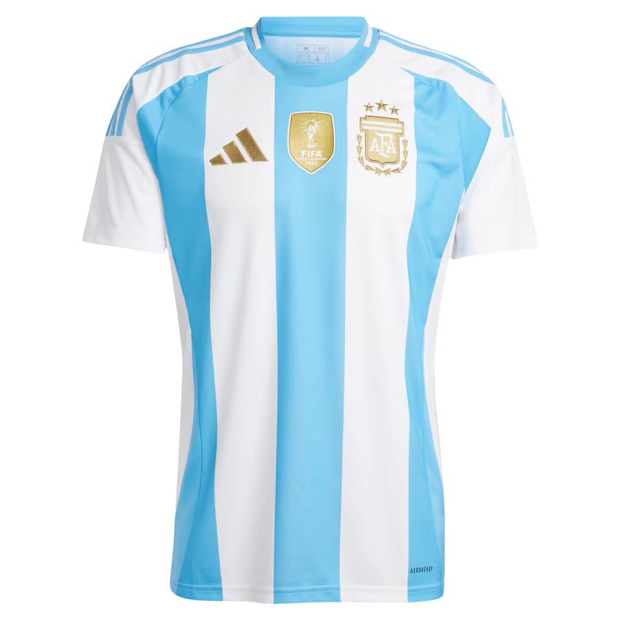 Camisa Seleção da Argentina I (Home) 24/25 - Torcedor Masculina - Branco e Azul - Manto Elegante