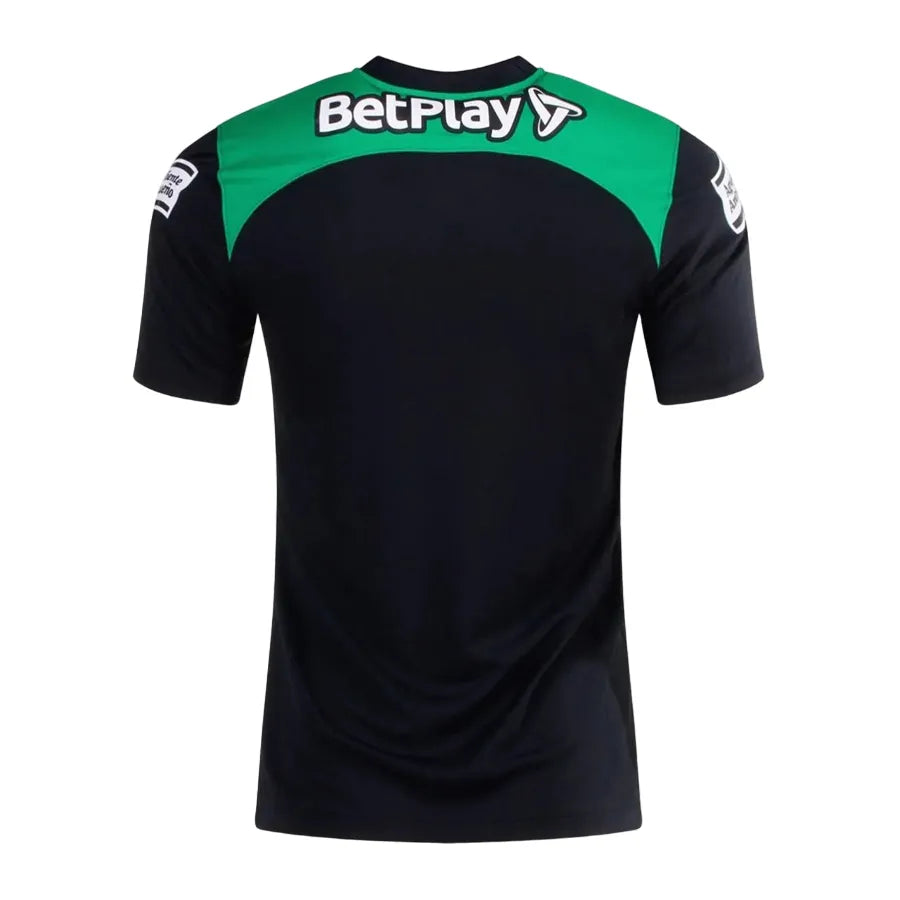 Camisa Atlético Nacional II (Away) 23/24 - Torcedor Masculina - Preto e Verde - Manto Elegante