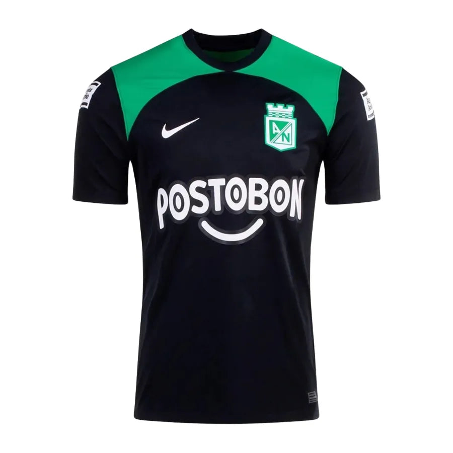 Camisa Atlético Nacional II (Away) 23/24 - Torcedor Masculina - Preto e Verde - Manto Elegante