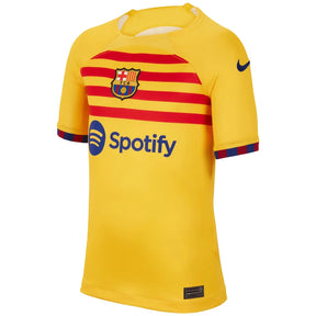 Camisa Barcelona IV 23/24 - Torcedor Masculina - Amarelo - Manto Elegante