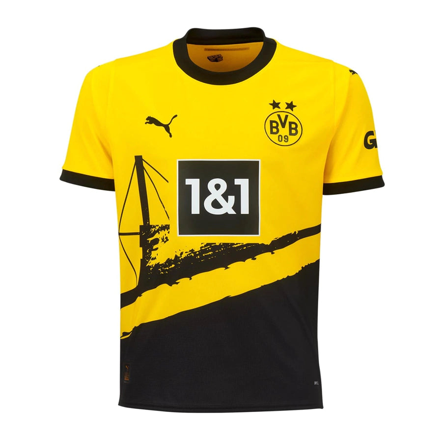 Camisa Borussia Dortmund I (Home) 23/24 - Torcedor Masculina - Amarelo - Manto Elegante