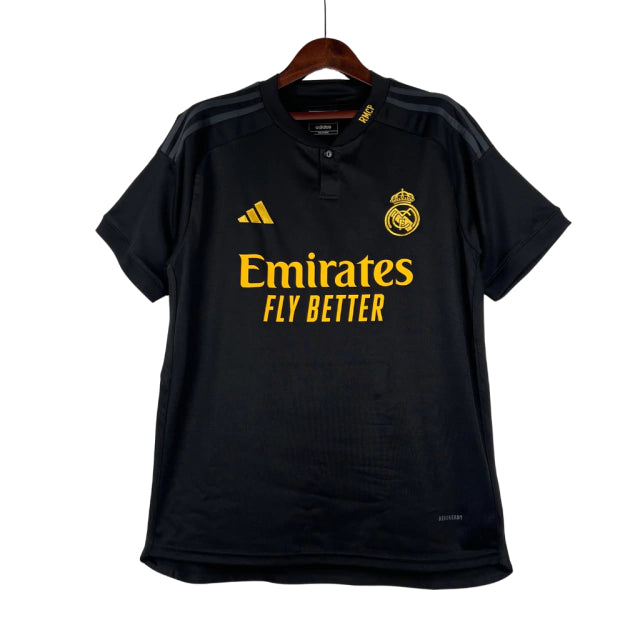 Camisa Real Madrid III (Third) 23/24 - Torcedor Masculina - Preto