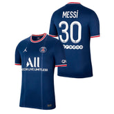 Camisa Retrô PSG I Messi #30 2021 - Torcedor Masculina - Azul