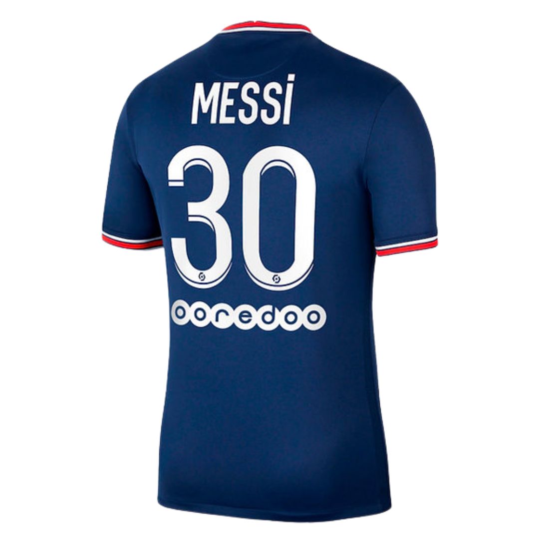 Camisa Retrô PSG I Messi #30 2021 - Torcedor Masculina - Azul