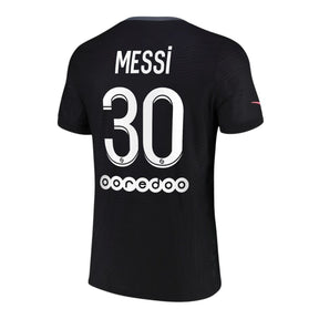 Camisa Retrô PSG III Messi #30 2021 - Torcedor Masculina - Preto