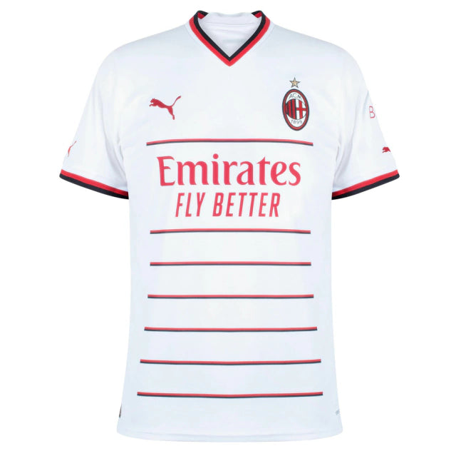 Camisa Milan II (Away) 22/23 - Torcedor Masculina - Branco - Manto Elegante