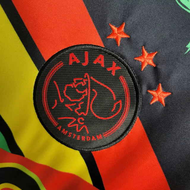 Camisa Ajax Edição Especial Bob Marley 23/24 - Torcedor Masculina - Preto - Manto Elegante