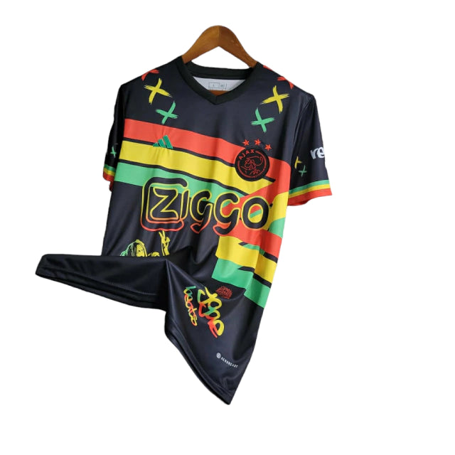 Camisa Ajax Edição Especial Bob Marley 23/24 - Torcedor Masculina - Preto - Manto Elegante