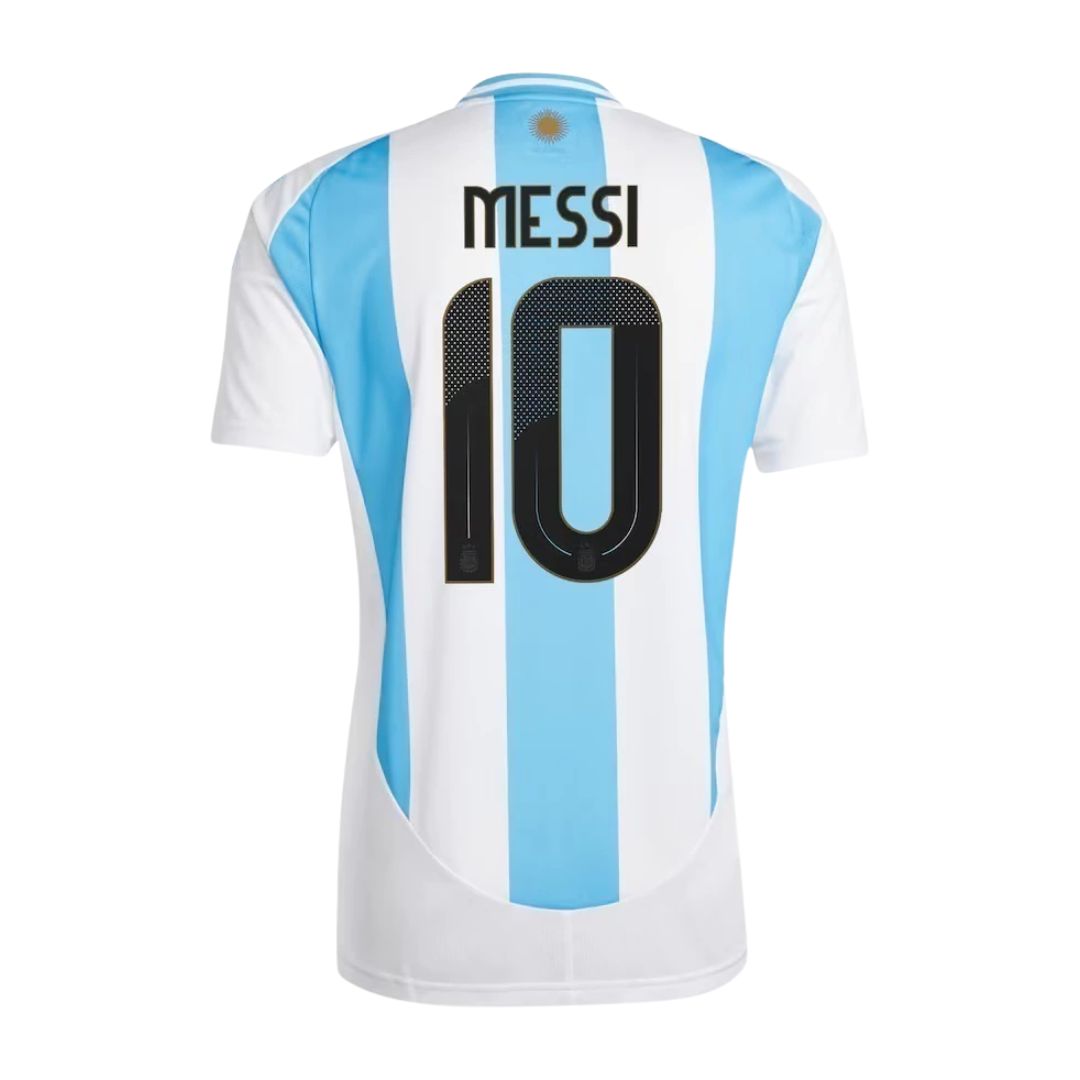 Camisa Argentina I Messi #10 2024 - Torcedor Masculina - Branco e Azul