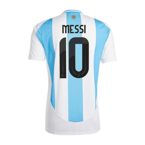 Camisa Argentina I Messi #10 2024 - Torcedor Masculina - Branco e Azul