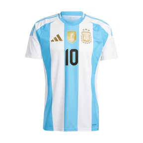 Camisa Argentina I Messi #10 2024 - Torcedor Masculina - Branco e Azul