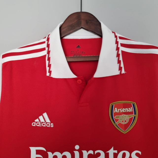 Camisa Arsenal I (Home) 22/23 - Torcedor Masculina - Vermelho - Manto Elegante