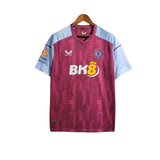 Camisa Aston Villa I (Home) 23/24 - Torcedor Masculina - Vinho - Manto Elegante