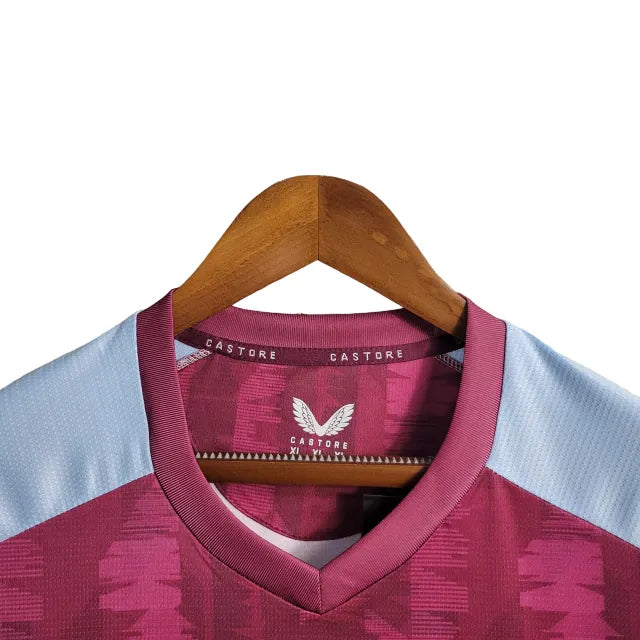 Camisa Aston Villa I (Home) 23/24 - Torcedor Masculina - Vinho - Manto Elegante