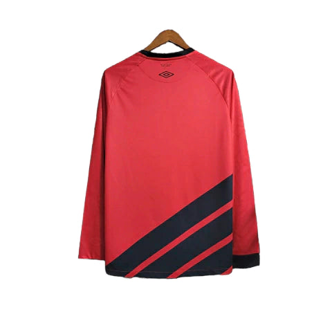 Camisa Manga Longa Athletico Paranaense I 23/24 - Torcedor Masculina - Vermelho - Manto Elegante