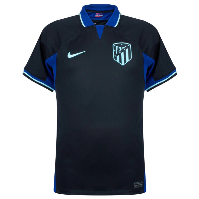 Camisa Atlético de Madrid II (Away) 22/23 - Torcedor Masculina - Preto - Manto Elegante