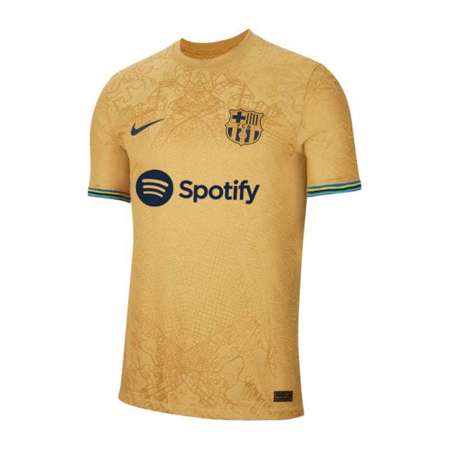 Camisa Barcelona II (Away) 22/23 - Torcedor Masculina - Dourado - Manto Elegante