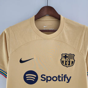 Camisa Barcelona II (Away) 22/23 - Torcedor Masculina - Dourado - Manto Elegante