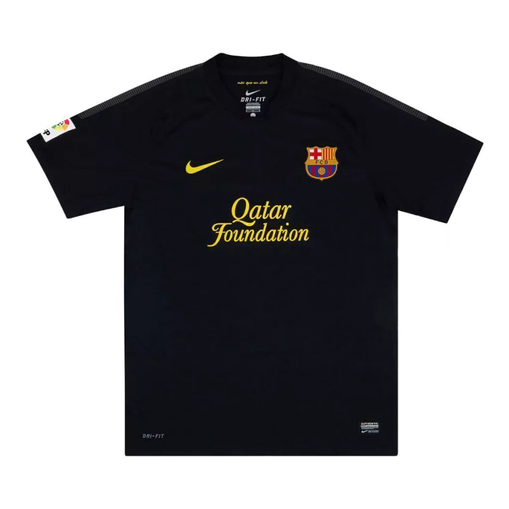 Camisa Retrô Barcelona II (Away) 11/12 - Torcedor Masculina - Preto