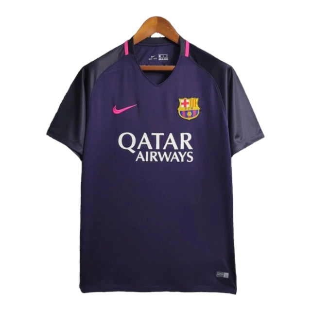 Camisa Retrô Barcelona II (Away) 16/17 - Torcedor Masculina - Roxo