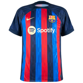 Camisa Barcelona I (Home) 22/23 - Torcedor Masculina - Azul Marinho, Azul Royal e Vermelho - Manto Elegante