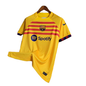 Camisa Barcelona IV 23/24 - Torcedor Masculina - Amarelo - Manto Elegante