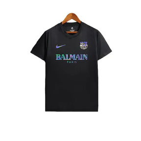 Camisa Barcelona x Balmain Refletiva 23/24 - Torcedor Masculina - Preto - Manto Elegante