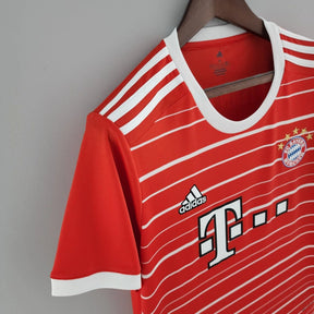 Camisa Bayern de Munique I (Home) 22/23 - Torcedor Masculina - Vermelho - Manto Elegante