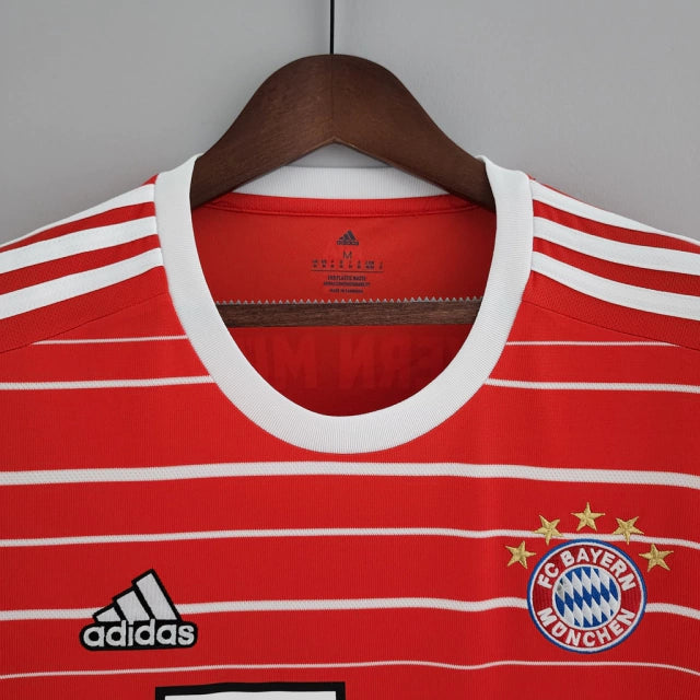 Camisa Bayern de Munique I (Home) 22/23 - Torcedor Masculina - Vermelho - Manto Elegante