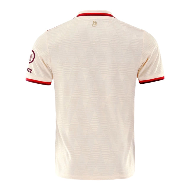 Camisa Bayern de Munique III (Third) 24/25 - Torcedor Masculina - Bege e Vermelho