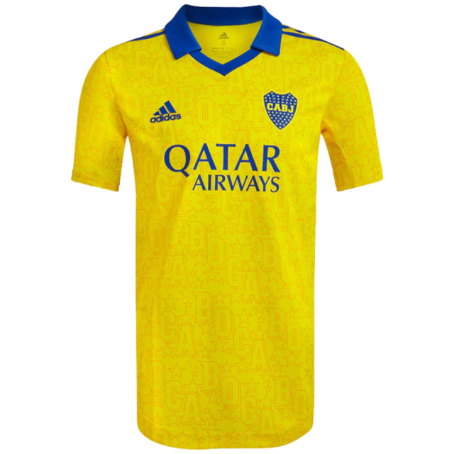 Camisa Boca Juniors III (Third) 22/23 - Torcedor Masculina - Amarelo - Manto Elegante