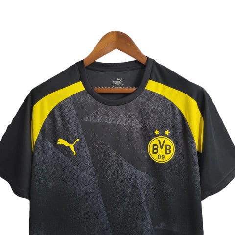 Camisa de Treino Borussia Dortmund 23/24 - Torcedor Masculina - Preto - Manto Elegante