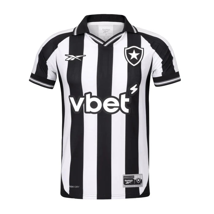 Camisa Botafogo I 25/26 - Torcedor Masculina - Preto e Branco
