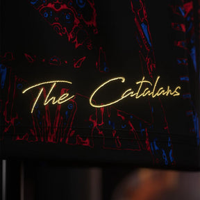 Camisa Barcelona Edição Especial "The Catalans" 25/26 "O novo campeão de 2025" - Torcedor Masculina - Preto, Vermelho e Azul