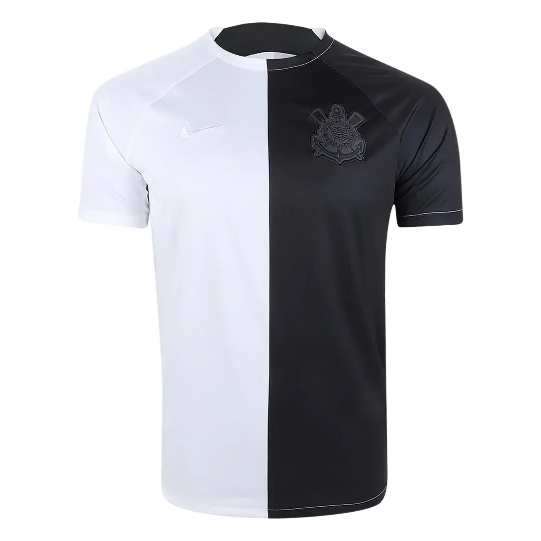 Camisa Corinthians Pré Jogo 22/23 - Torcedor Masculina - Preto e Branco