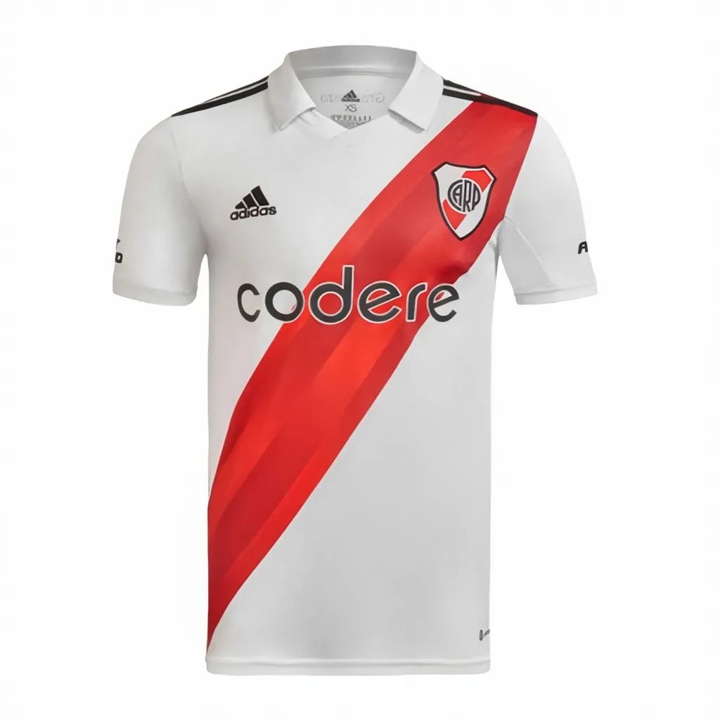 Camisa River Plate I (Home) 22/23 - Torcedor Masculina - Branco - Manto Elegante