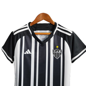 Camisa Atlético Mineiro I 23/24 - Torcedor Feminina - Preto e Branco