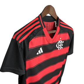 Camisa Flamengo I 25/26 - Torcedor Feminina - Vermelho e Preto