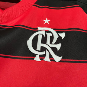 Camisa Flamengo I 25/26 - Torcedor Feminina - Vermelho e Preto