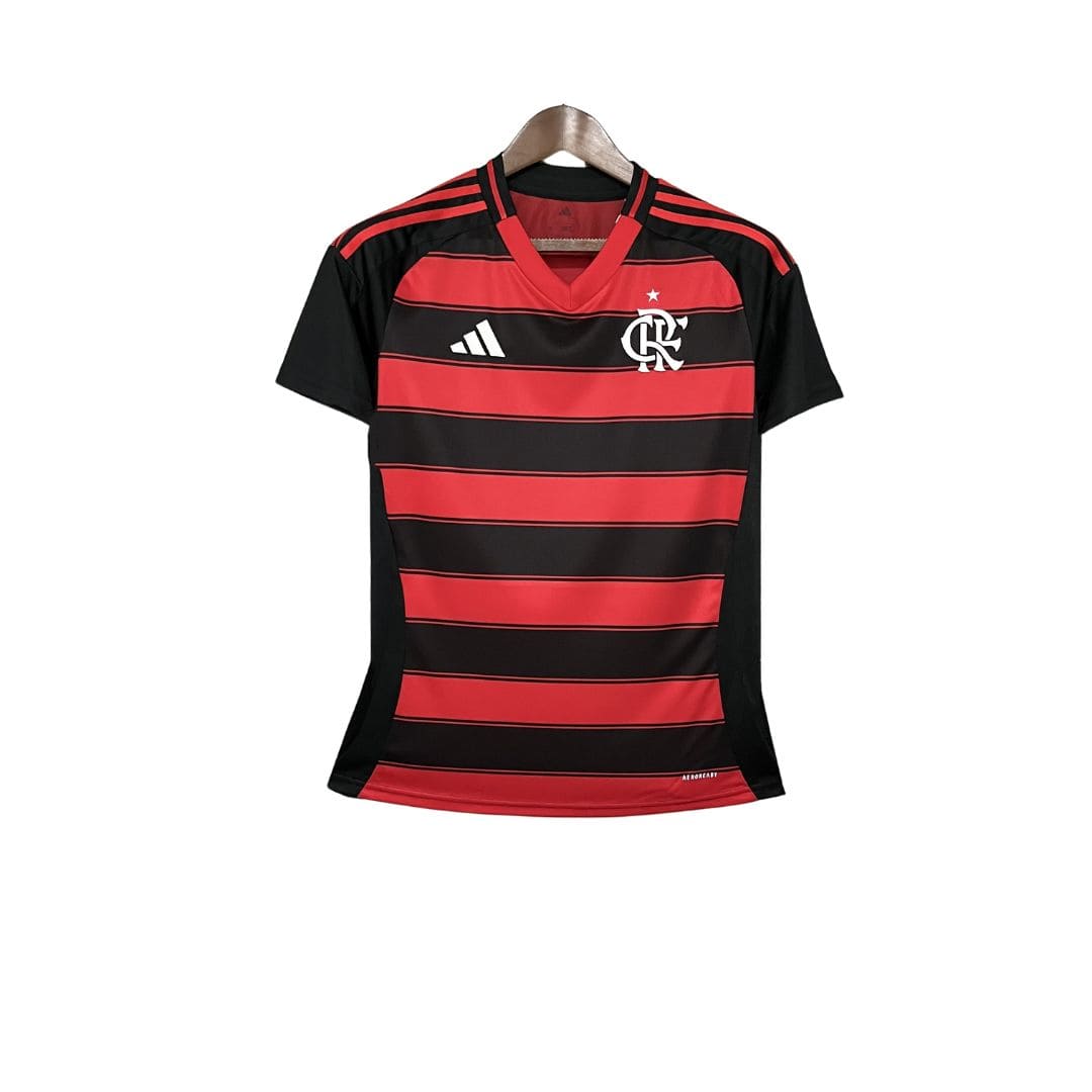 Flamengo Home Shirt 24/25 - Women's Fan Shirt - Red and Black