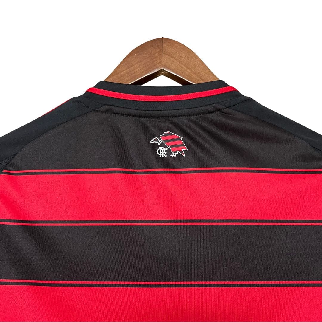 Flamengo Home Shirt 24/25 - Women's Fan Shirt - Red and Black