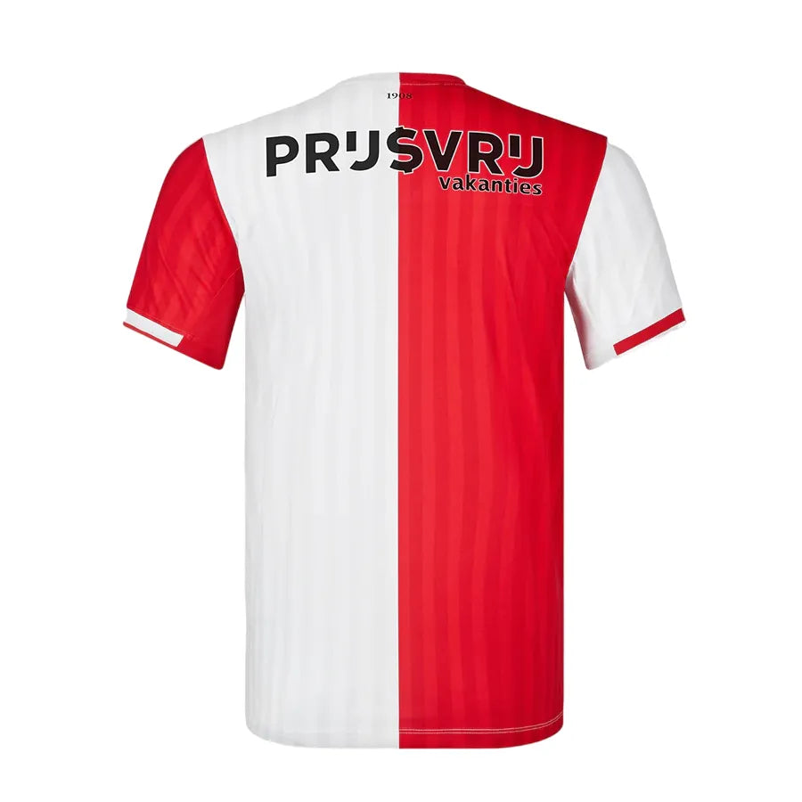 Camisa Feyenoord I (Home) 23/24 - Torcedor Masculina - Branco e Vermelho - Manto Elegante