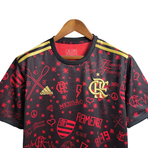 Camisa Flamengo Edição Especial 23/24 - Torcedor Masculina - Preto e Vermelho - Manto Elegante